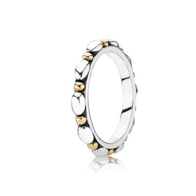 Pandora Opposites Attract with 14K Stackable Ring