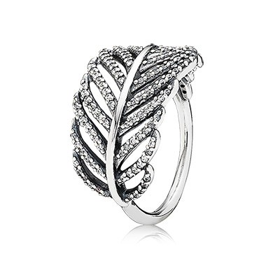 Pandora Light As a Feather pave Stackable Ring