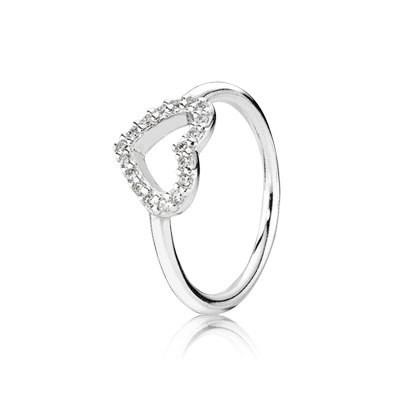 Pandora Be My Valentine with Clear CZ Stackable Ring