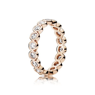 Pandora Rose Alluring Brilliant with Clear CZ Ring