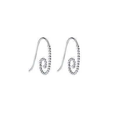 Pandora Paperclip Ball Earrings Silver