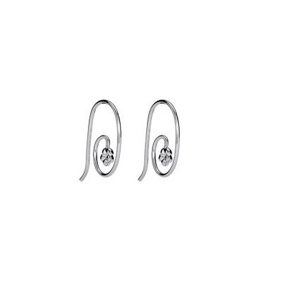 Pandora Paperclip Flowers Earrings Silver