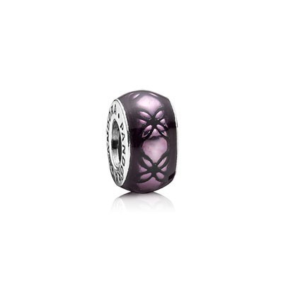 Pandora Purple Floral Vintage Charms