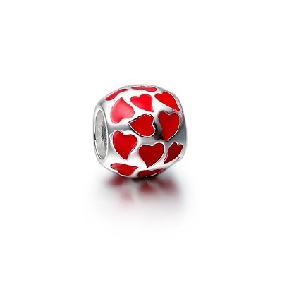 Pandora Red Enamel Heart Charm