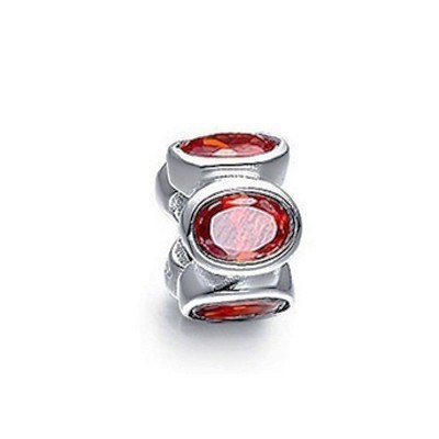 Pandora Red Gems Shine Thread Charm