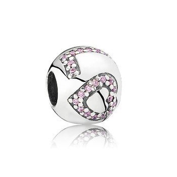 Pandora Surrounded By Love Charm with Pink CZ 791196PCZ 925 Ste