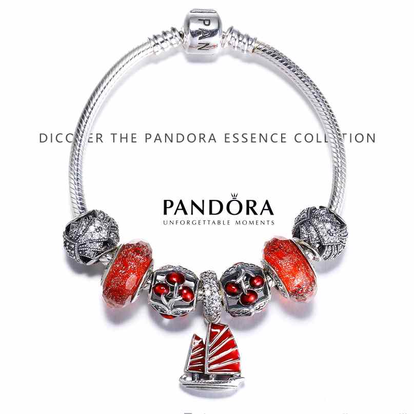 Pandora 925 Sterling Silver Inspirational Bracelet
