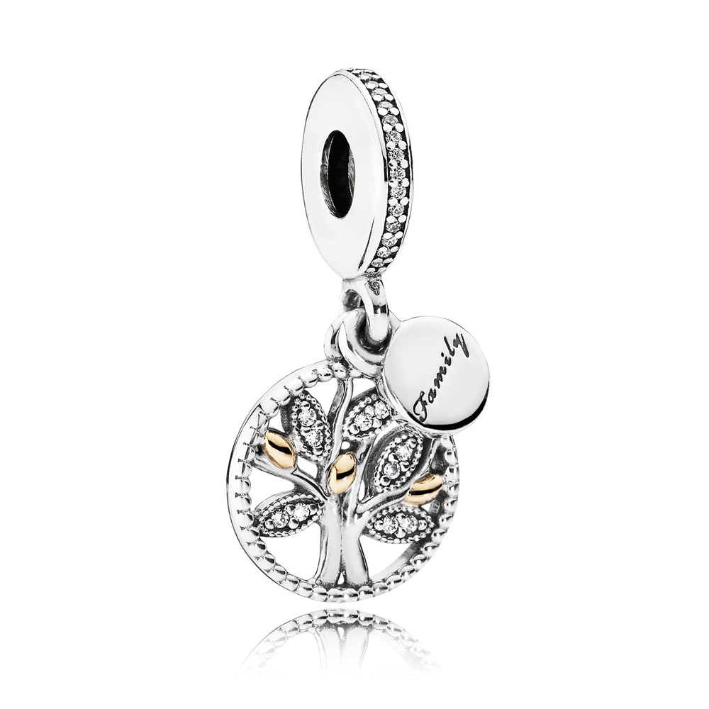 Pandora Silver Cubic Zirconia Family Heritage Charm 791728CZ