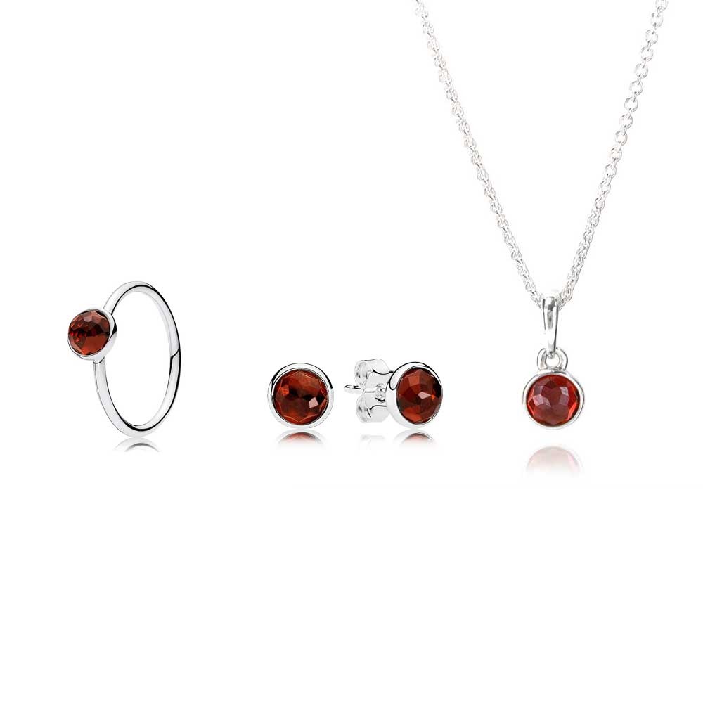 Pandora January Droplet Jewellery Set CS028