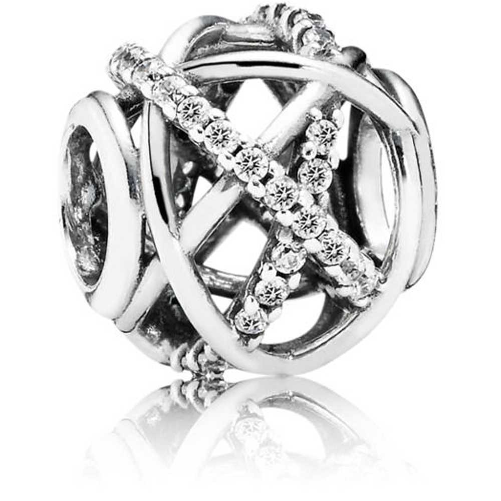 Pandora Silver Sparkling Galaxy Openwork Charm 791388CZ