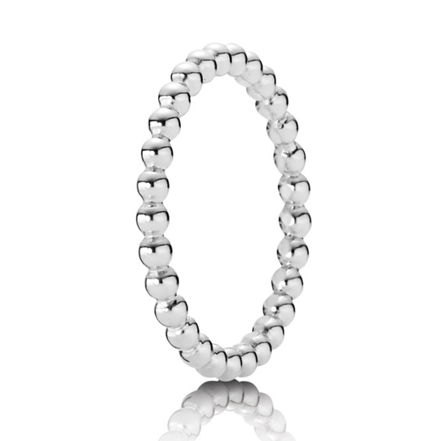 Pandora Sterling Silver Beaded Band Ring