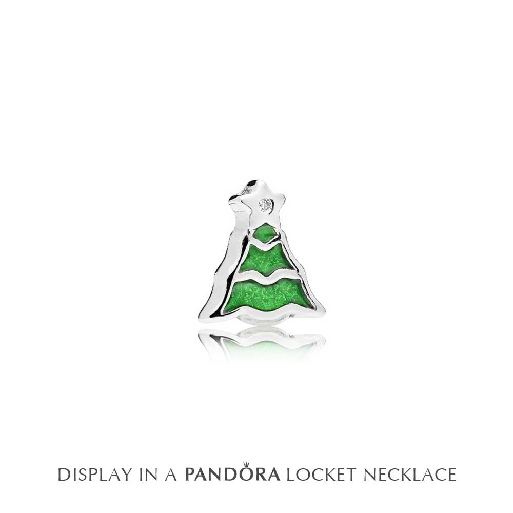 Pandora Christmas Tree Petite Locket Charm 796395EN25