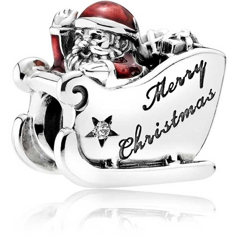 Pandora Sleighing Santa Charm 792004CZ