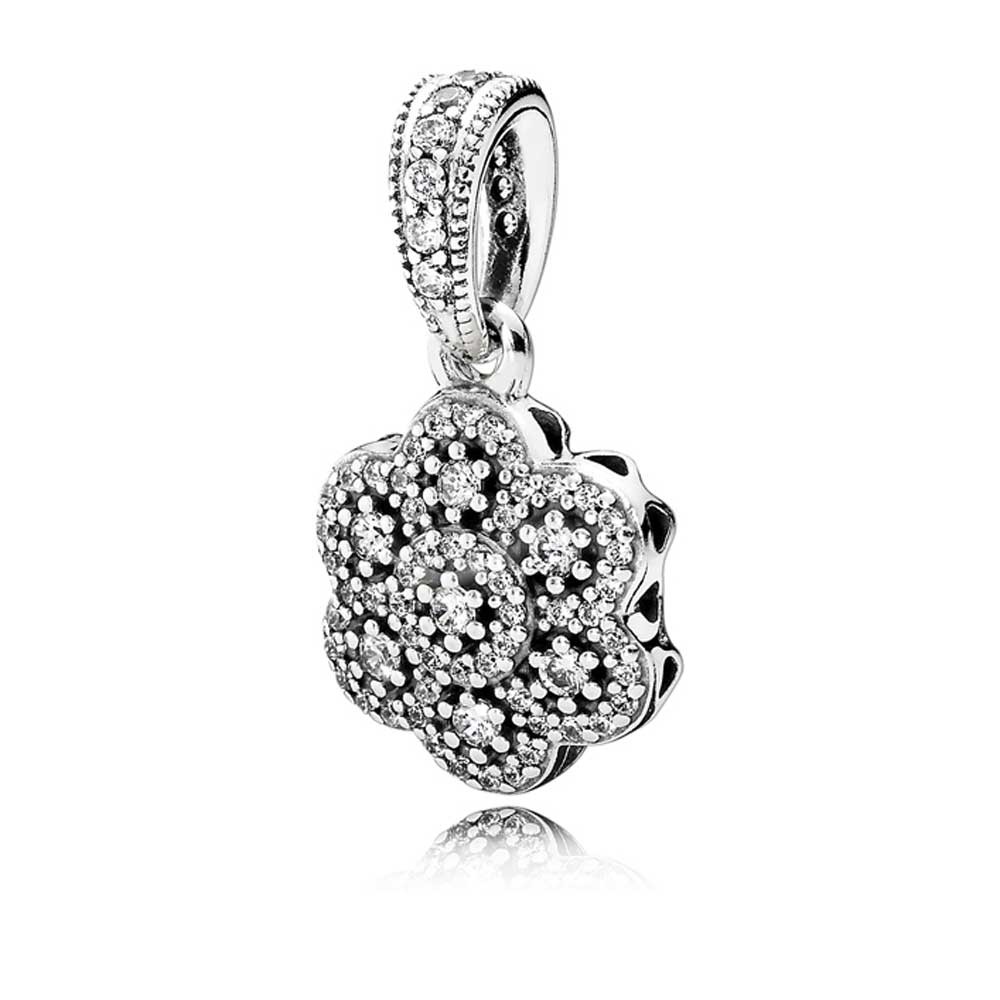 Pandora Ice Floral Pendant 390392CZ