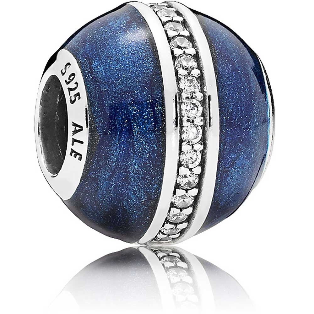 Pandora Midnight Blue Orbit Charm 796377EN63