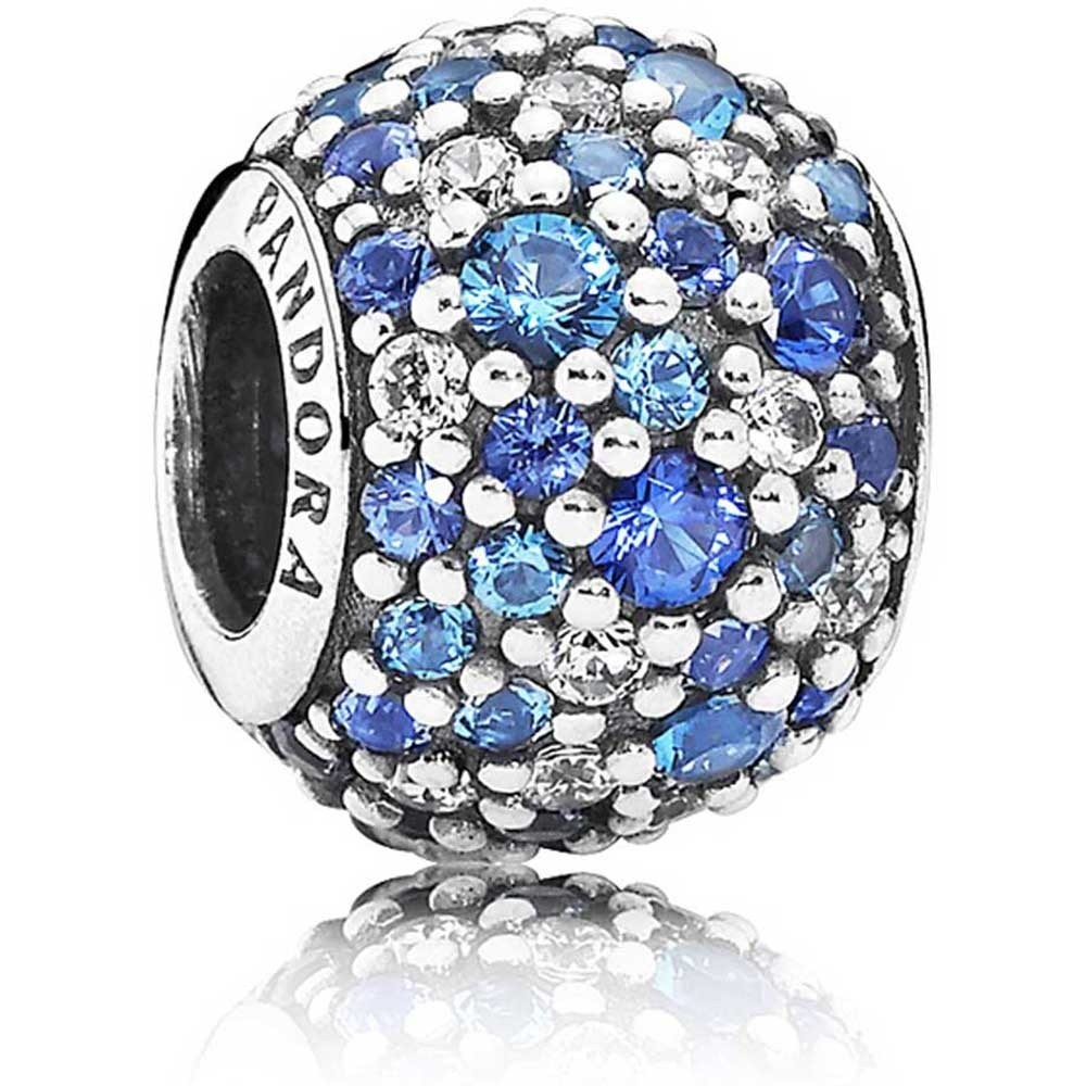 Pandora Silver Sky Mosaic Blue Cubic Zirconia Charm 791261NSBMX