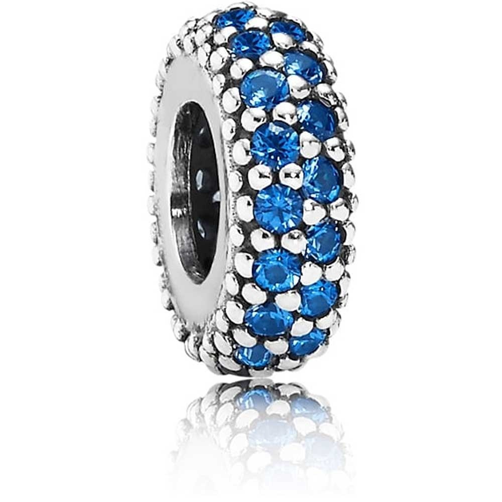 Pandora Silver Starry Night Blue Crystal Spacer 791359NCB