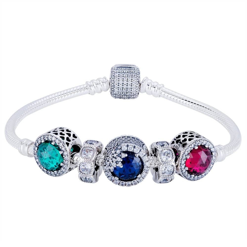 Pandora Radiant Christmas Colours Complete Bracelet CB777