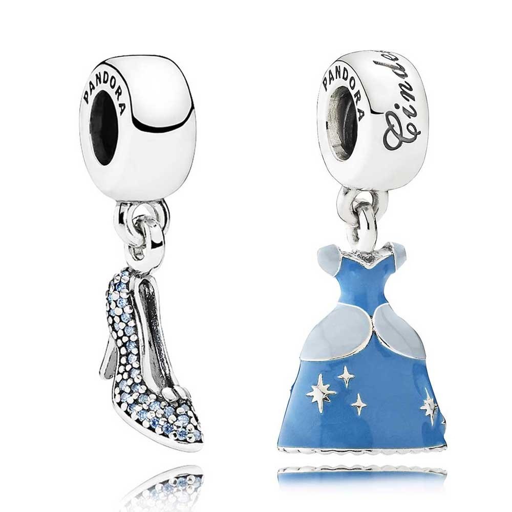 Pandora DisneyCinderella Sparkling Outfit Charm Set BB247