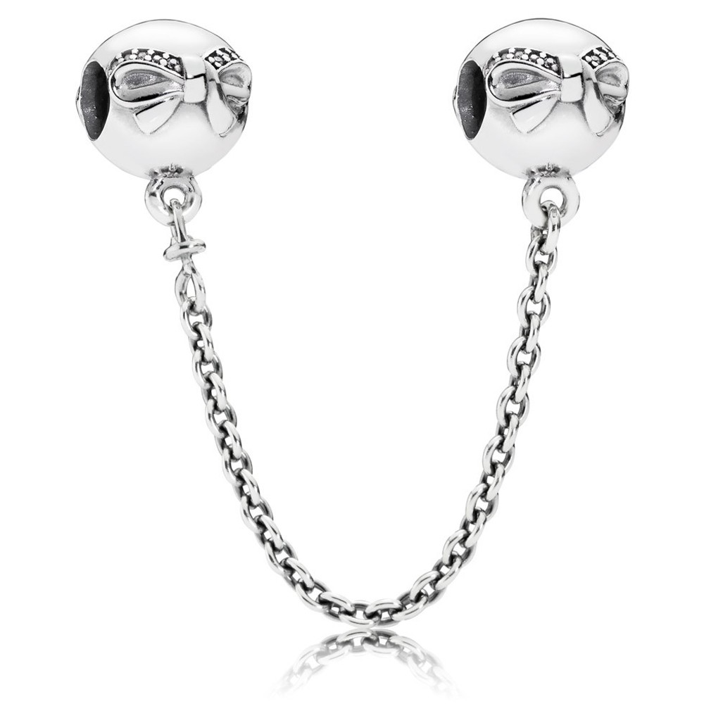 Pandora Silver Bow Safety Chain 791780CZ