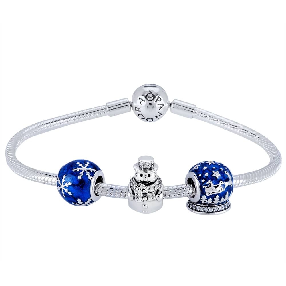 Pandora Snowman Christmas Delight Complete Bracelet CB783