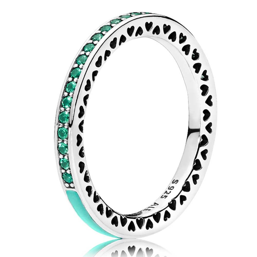 Pandora Mint Radiant Hearts of Ring