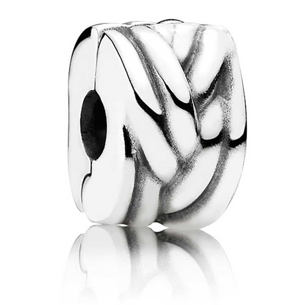 Pandora Silver Braided Clip 791774