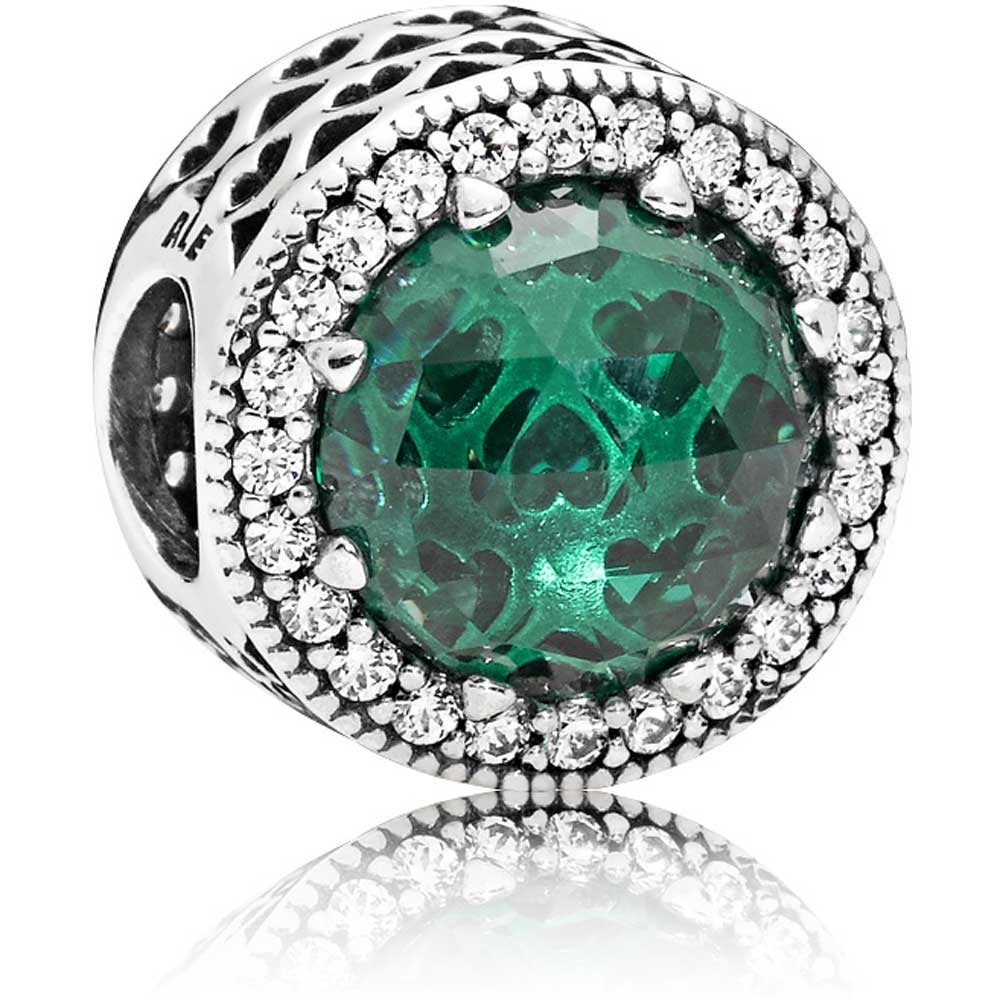 Pandora Green Radiant Hearts Charm 791725NSG