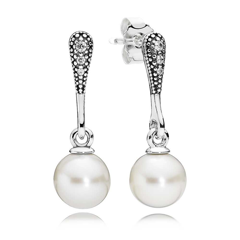 Pandora Elegant Beauty Dropper Earrings 290733P