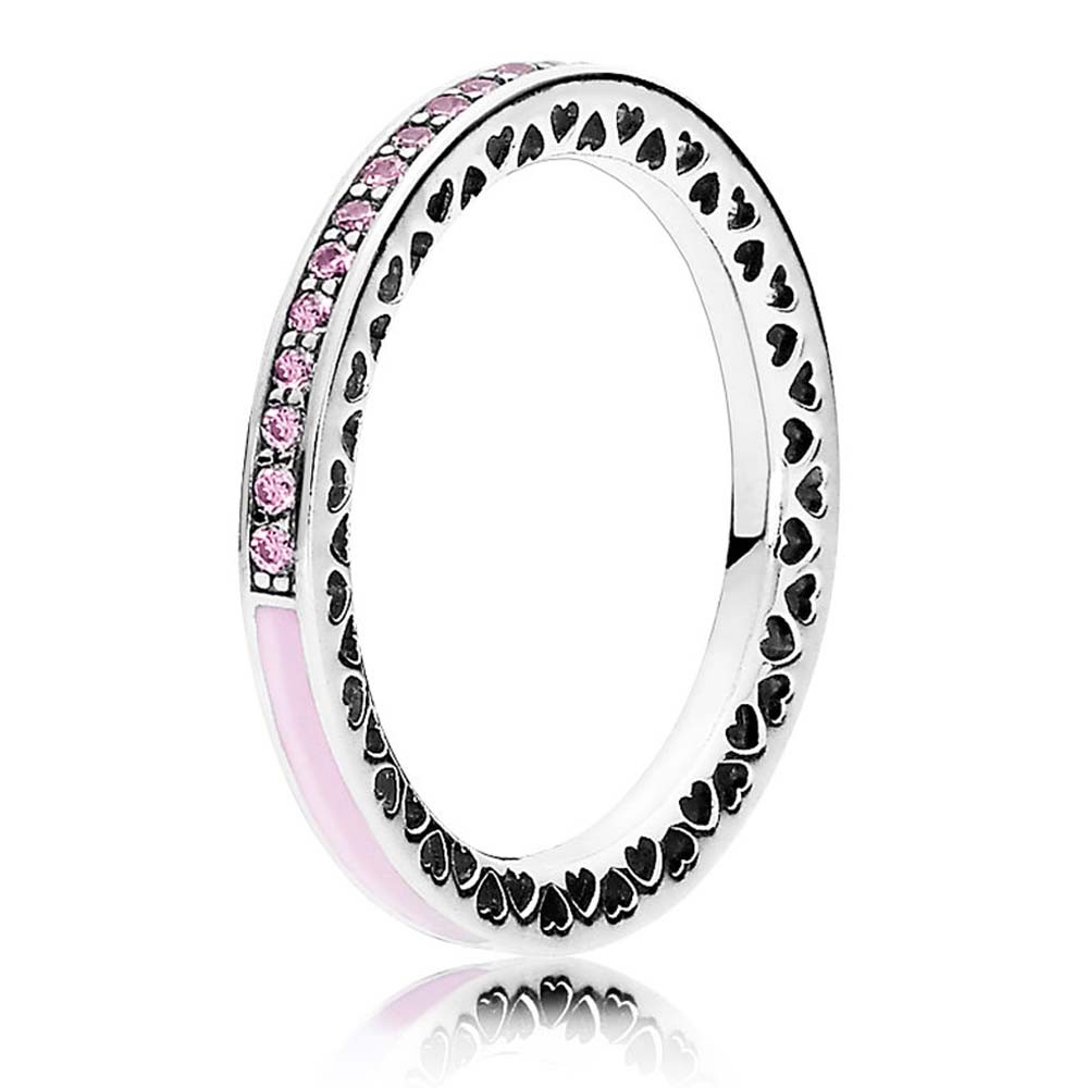 Pandora Pink Hearts Ring