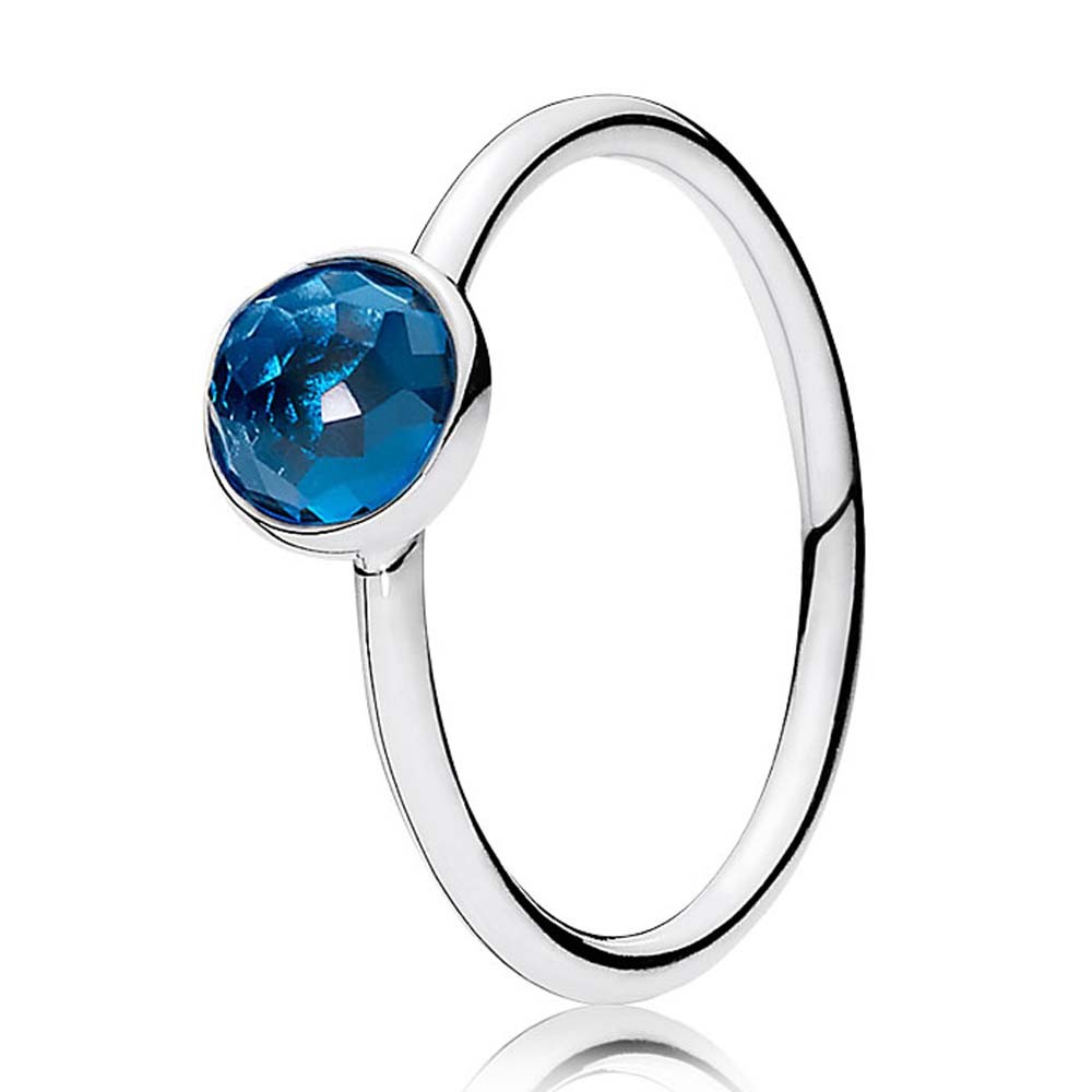 Pandora December Birthstone Droplet Ring