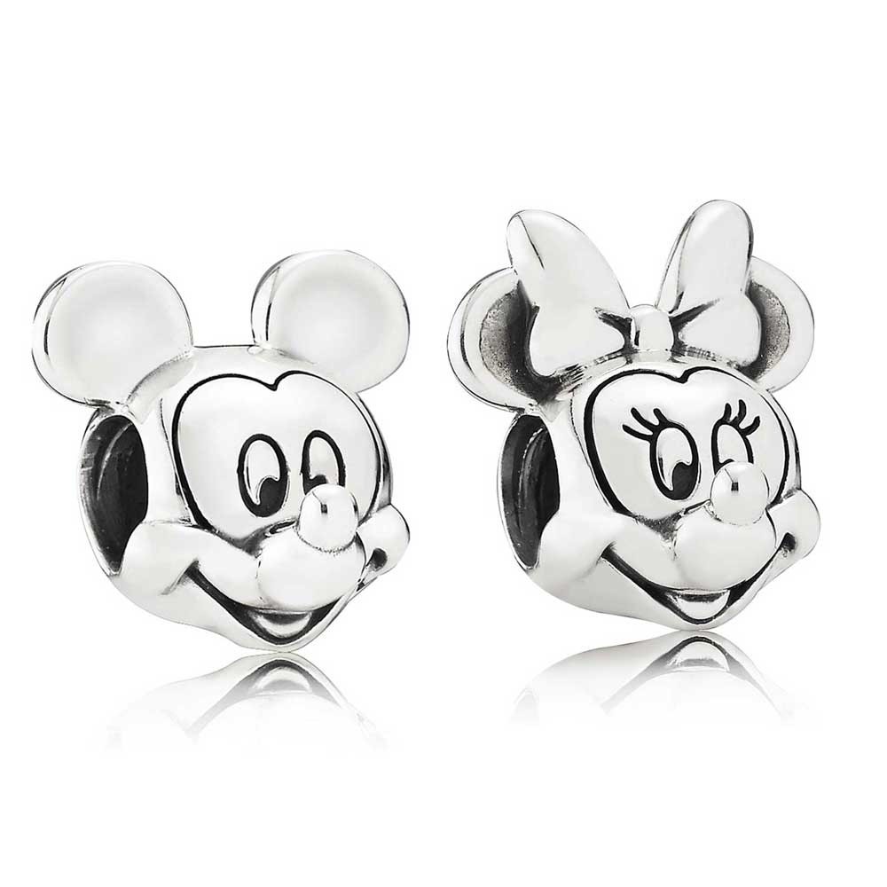 Pandora DisneyMickey Mouse And Minnie Mouse Portrait Charm Set B