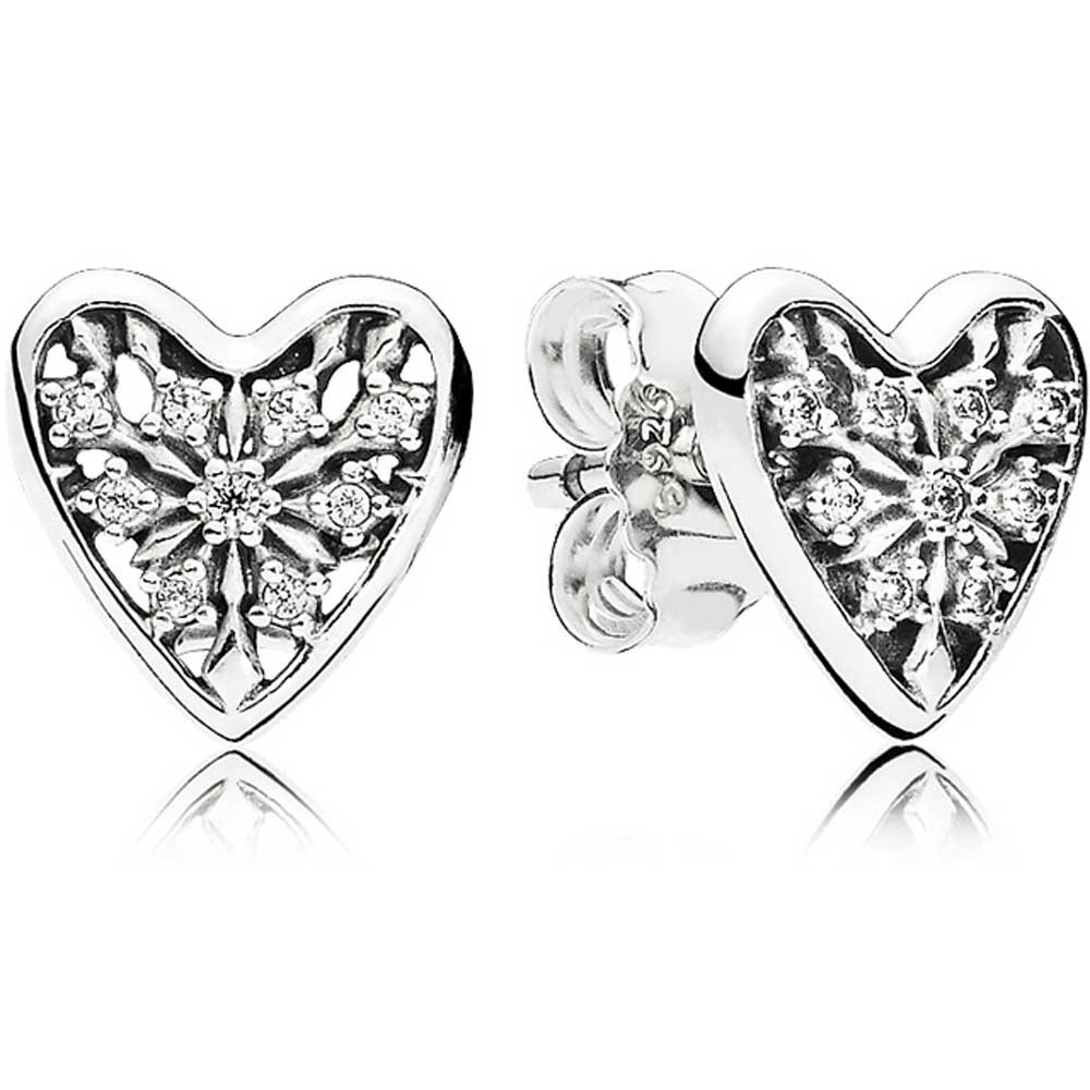 Pandora Hearts Of Winter Stud Earrings 296368CZ