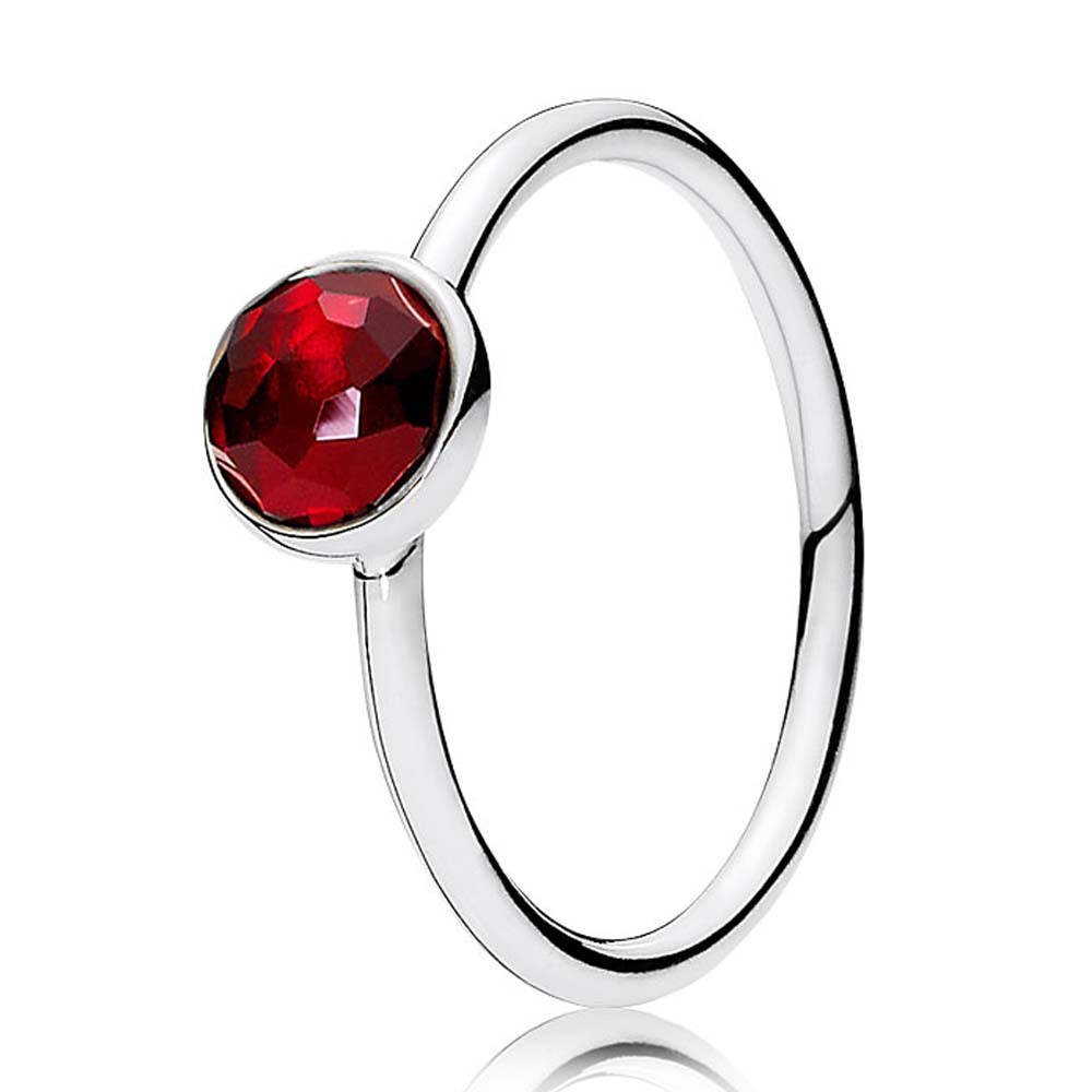 Pandora July Birthstone Droplet Ring