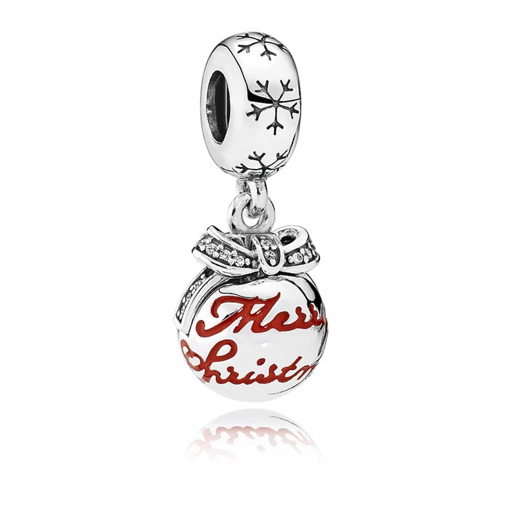 Pandora Merry Christmas Bauble Charm 792008CZ