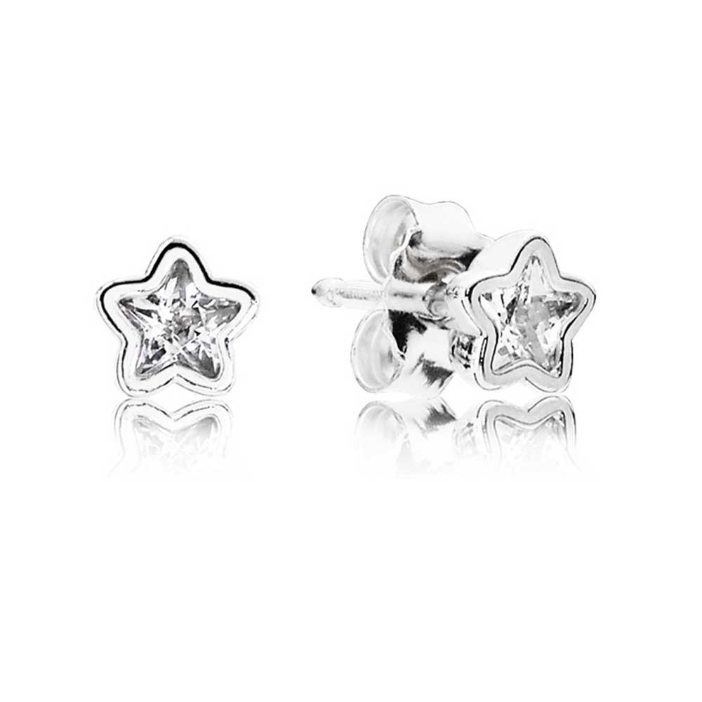 Pandora Silver Cubic Zirconia Starshine Stud Earrings 290597CZ