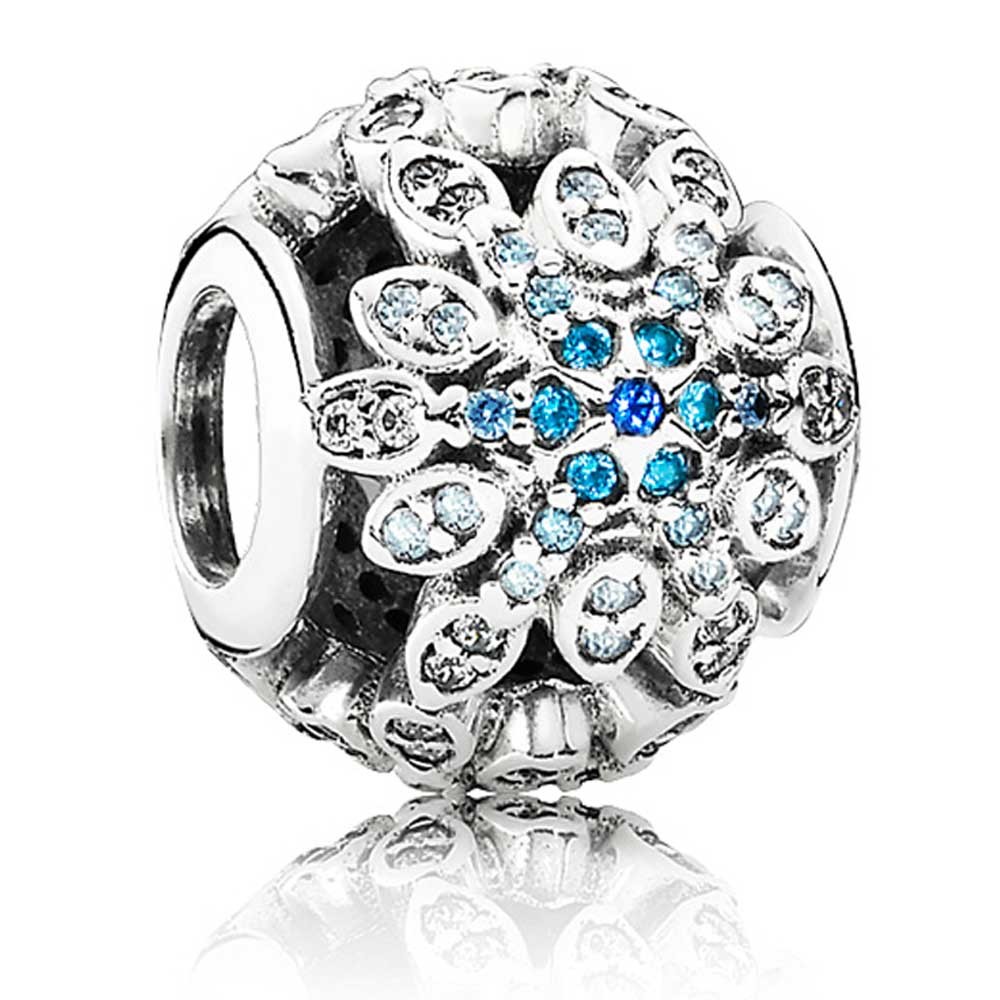 Pandora Silver Crystallised Snowflake Charm 791760NBLMX