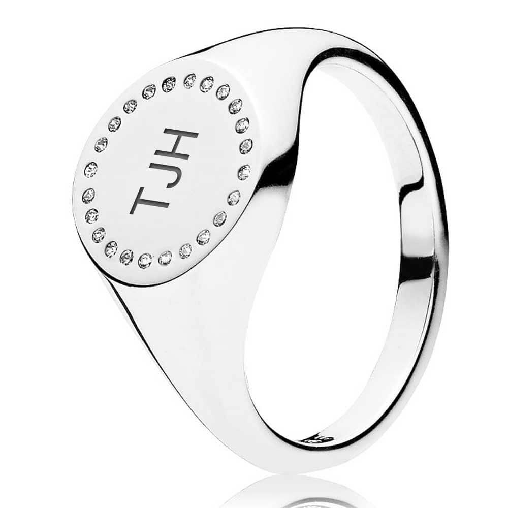 Pandora Circle Signet Ring