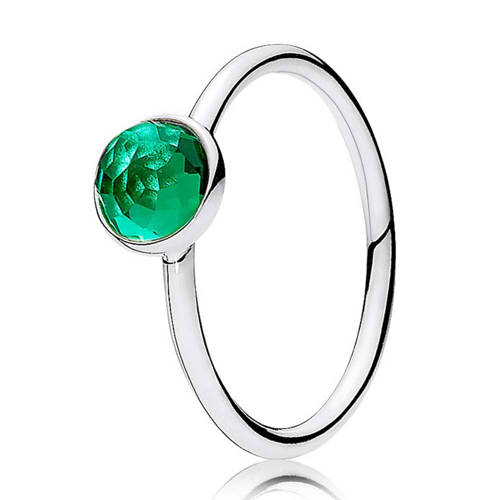 Pandora May Birthstone Droplet Ring