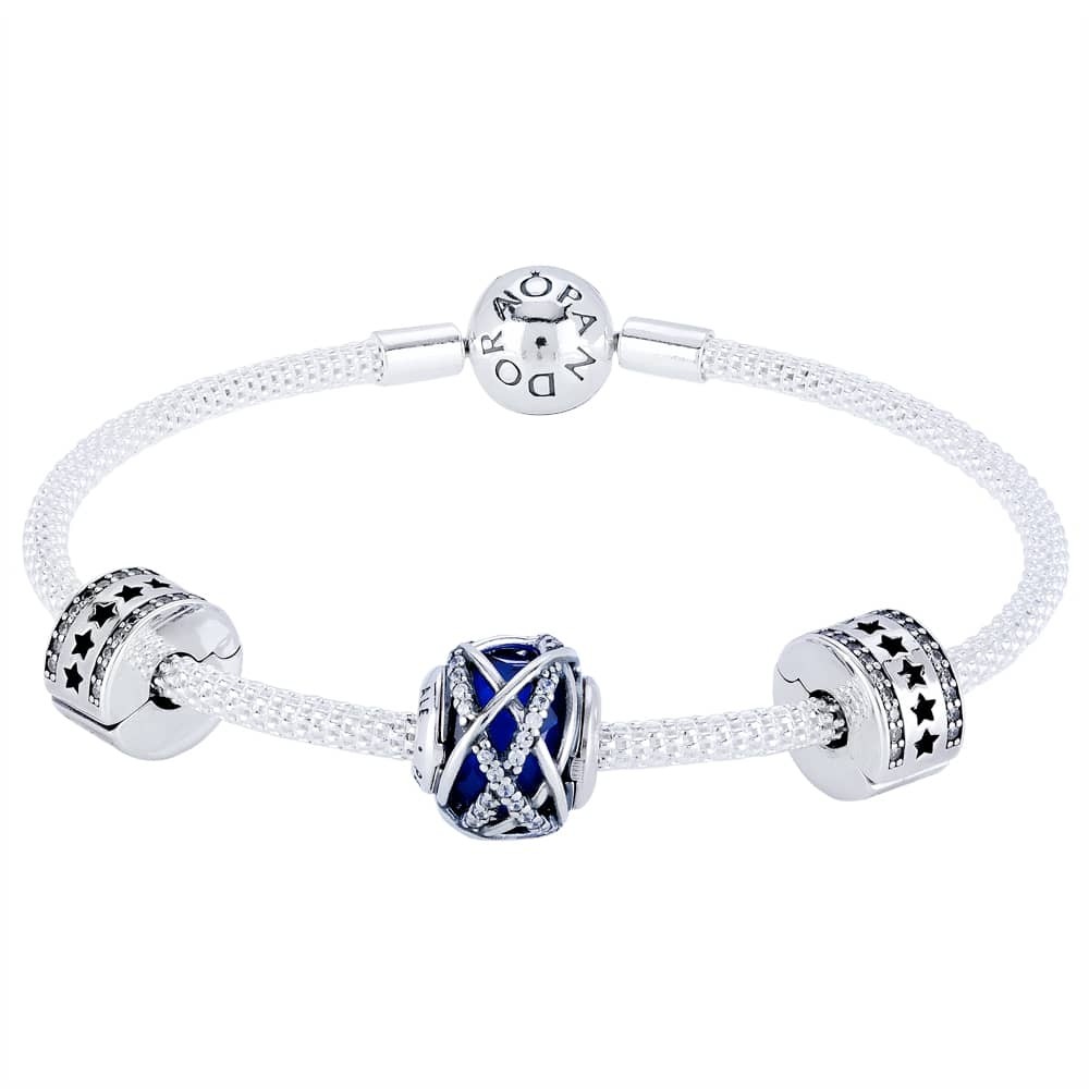 Pandora Moments Starry Blue Galaxy Complete Bracelet CB780