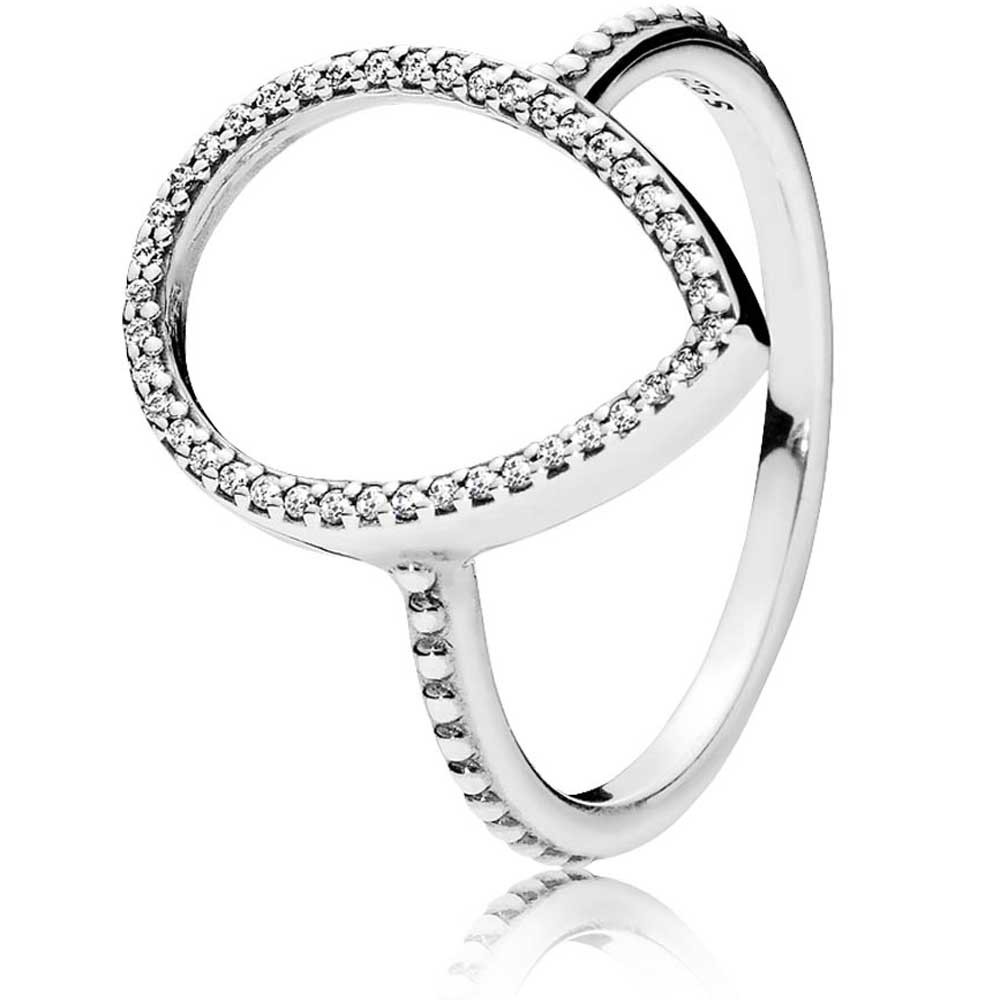 Pandora Teardrop Silhouette Ring