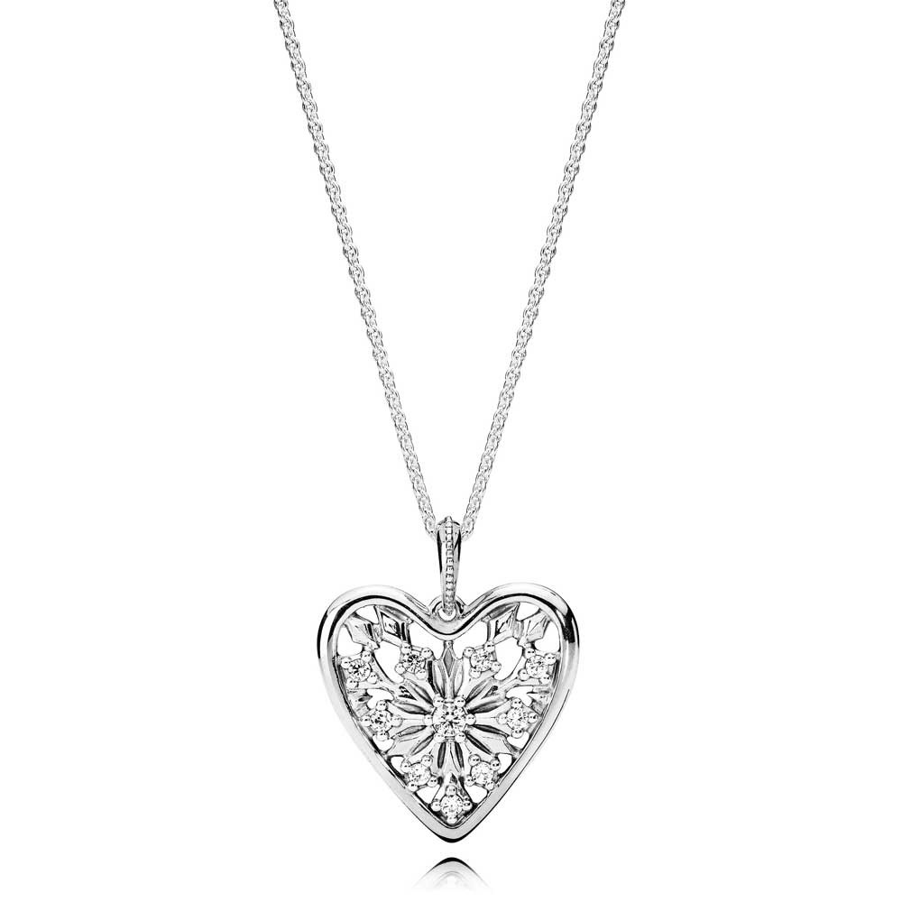 Pandora Heart Of Winter Necklace 396369CZ-80