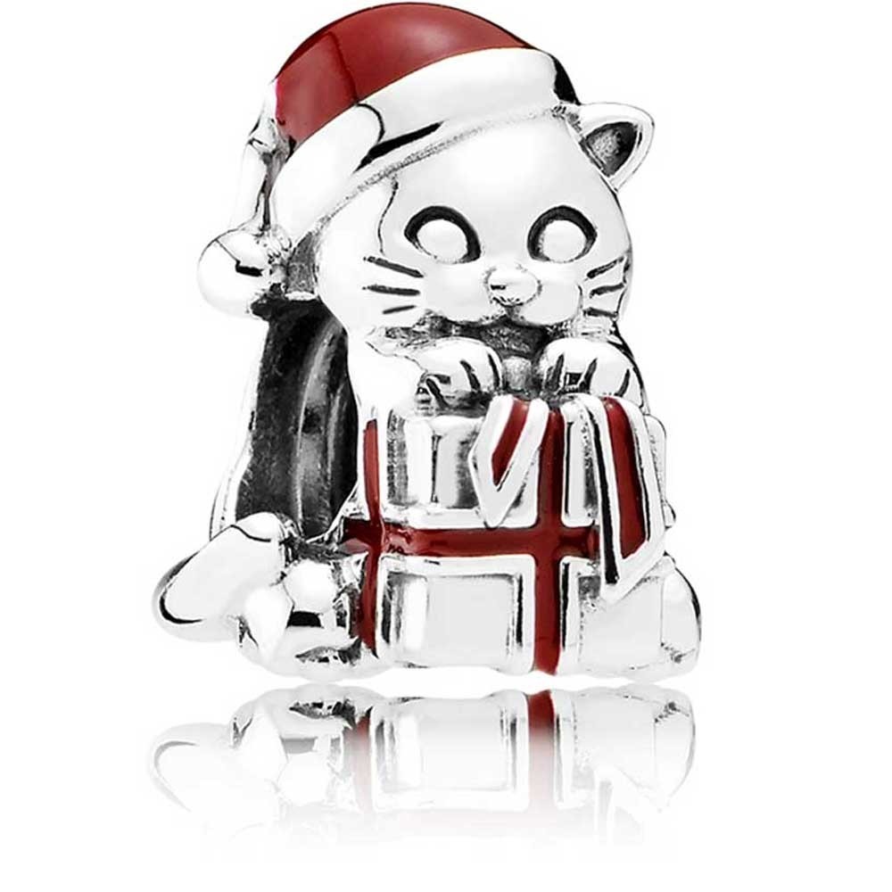 Pandora Christmas Kitten Charm 792007EN39