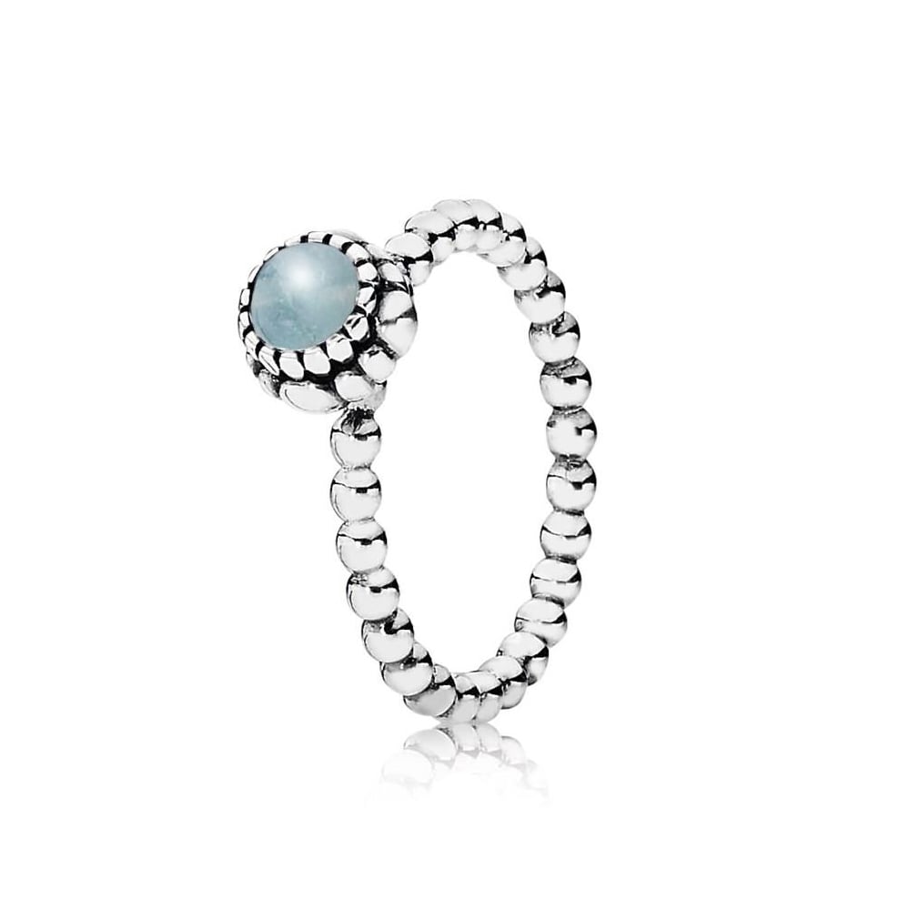 Pandora March Birthstone Ring