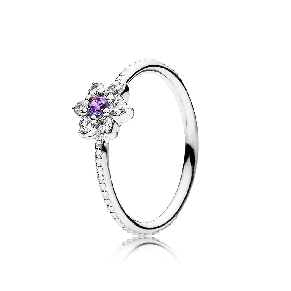 Pandora Forget Me Not Solitaire Ring